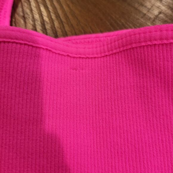 *READ LISTING*Free People Good Karma Square Neck Bra Pink M/L - Picture 5 of 6